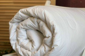 одеяло cashemir comfort (200 × 220, пух - подшёрсток кашмирских коз, 250 гр/м2, 100 % хлопок, пуходержащий тик , белый)